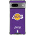 NBA Los Angeles Lakers Purple Primary Logo Google Pixel 7a Clear Case